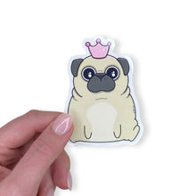 Load image into Gallery viewer, Royal Princess Pug Sticker

