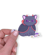 Load image into Gallery viewer, Vampire Devil Cat Halloween Sticker
