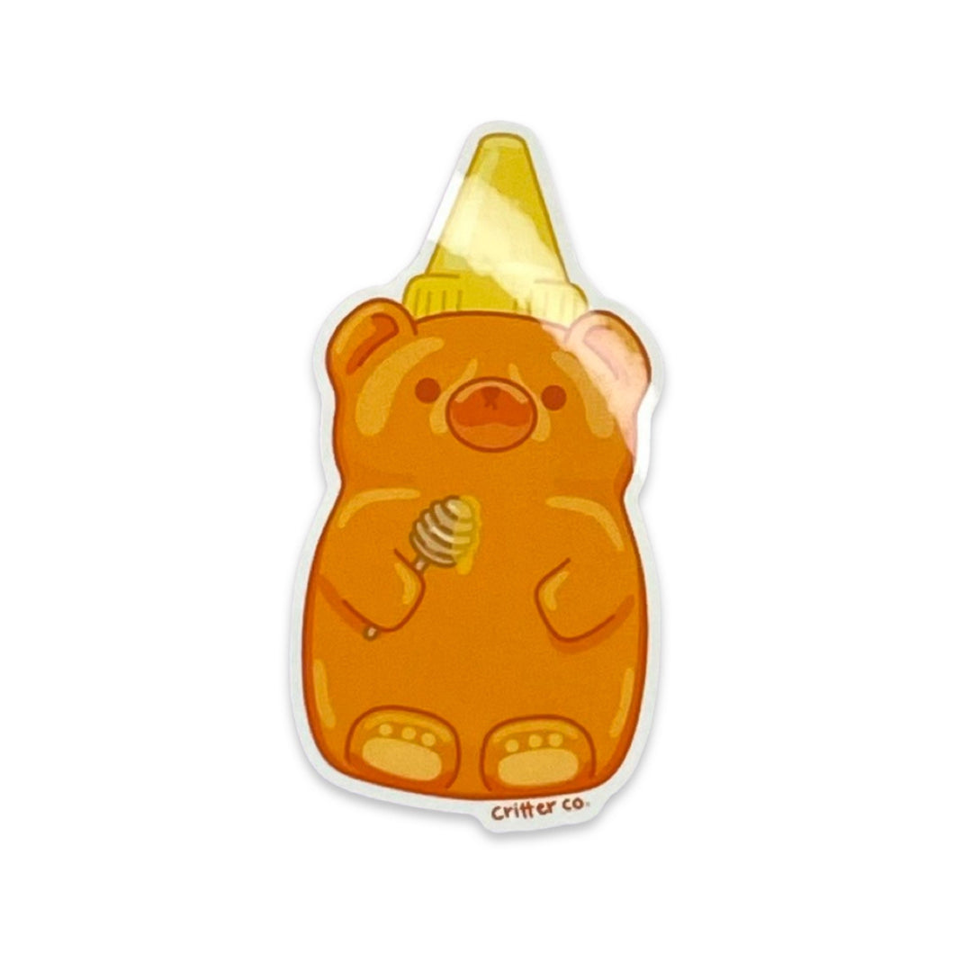 Honey Bear with Stir Stick Sticker
